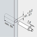 Blum Soft Close Piston & Adapter Plate Hinge Side Cabinet Door