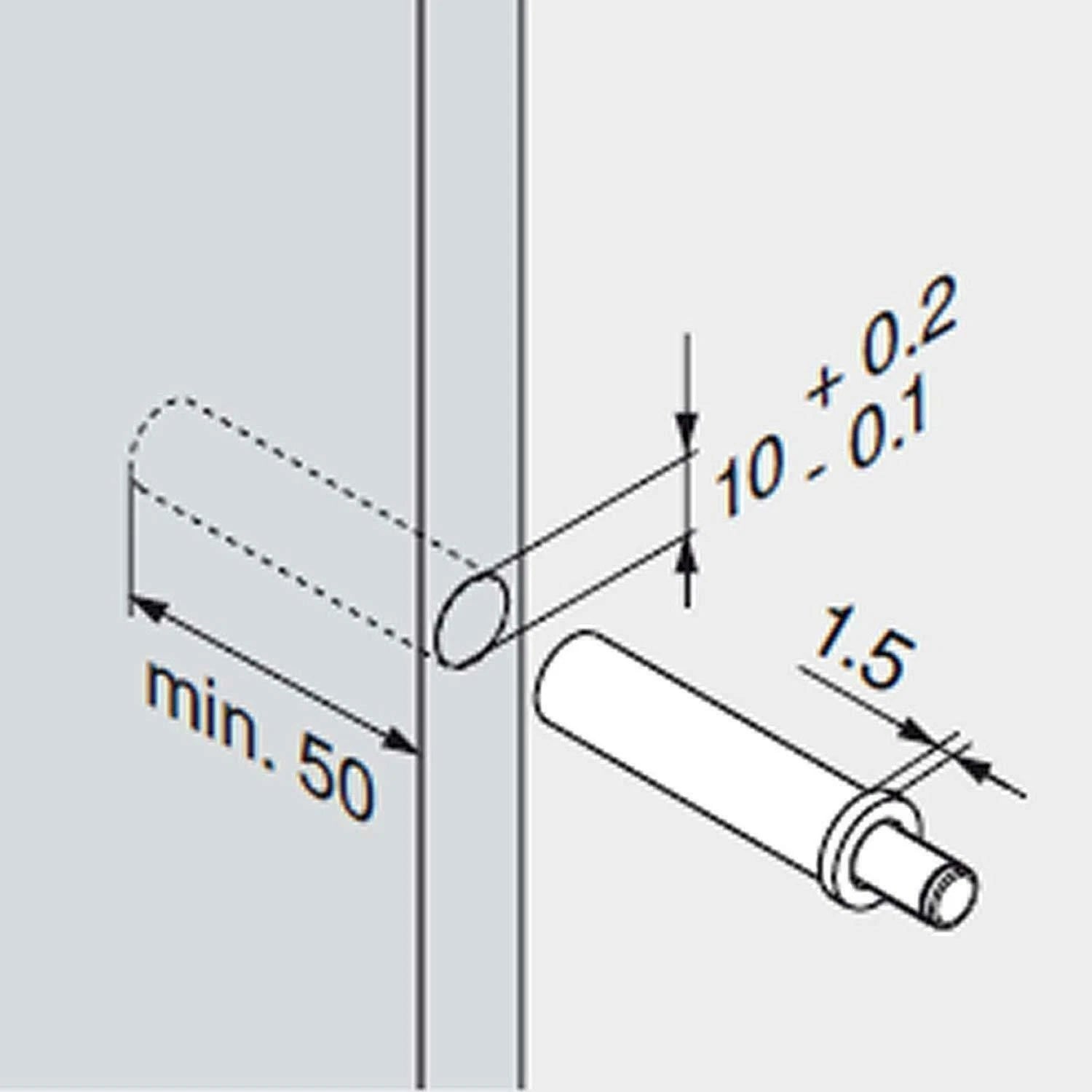 Blum Soft Close Piston & Adapter Plate Hinge Side Cabinet Door