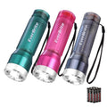 Everbrite 3-pack Small Led Flashlights 3 Modes Water-resistan<wbr/>t