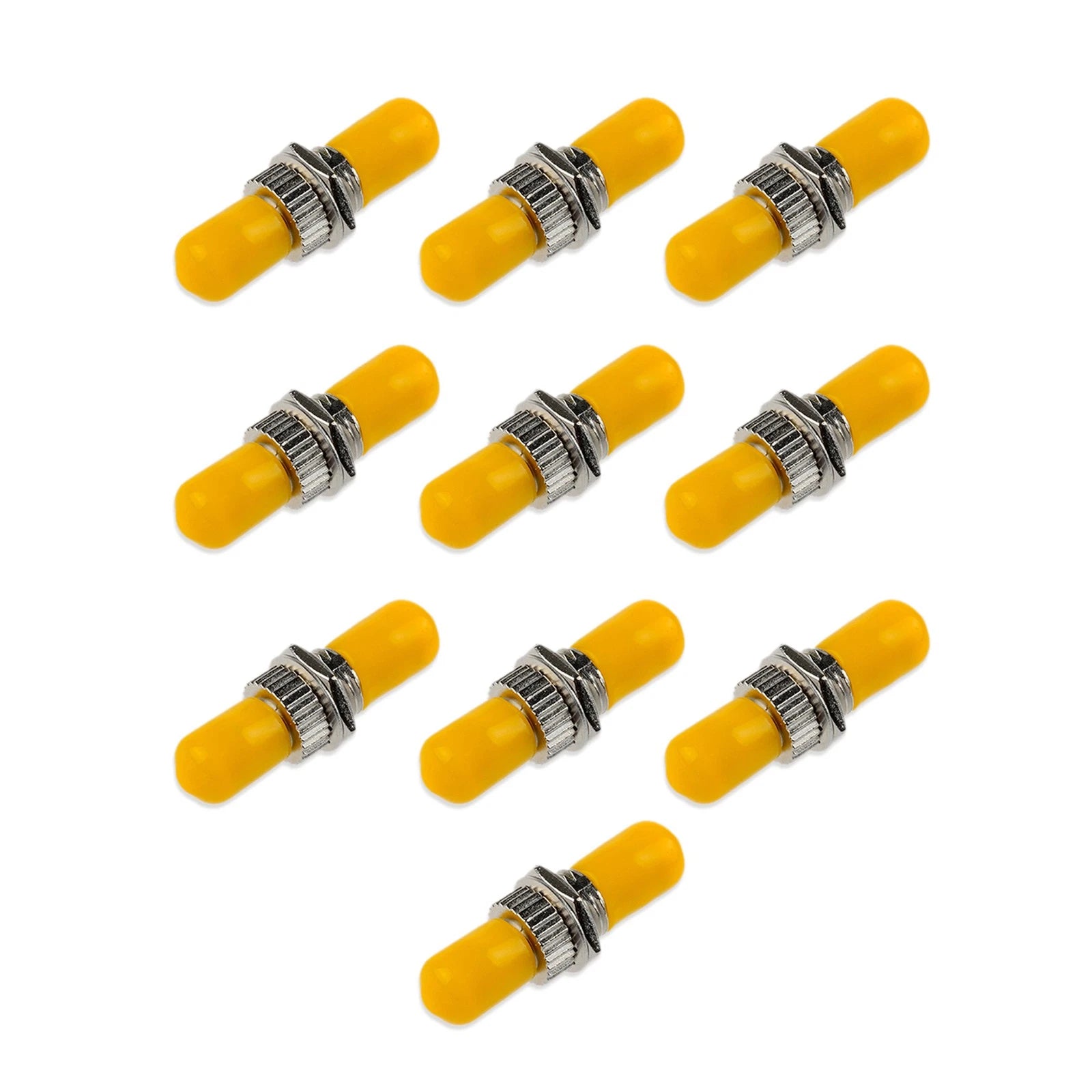 10 Pack Fiber Optic Adaptor St To St Singlemode Single Cable