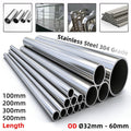 304 Stainless Steel Round Tube Ø32 to Ø60mm