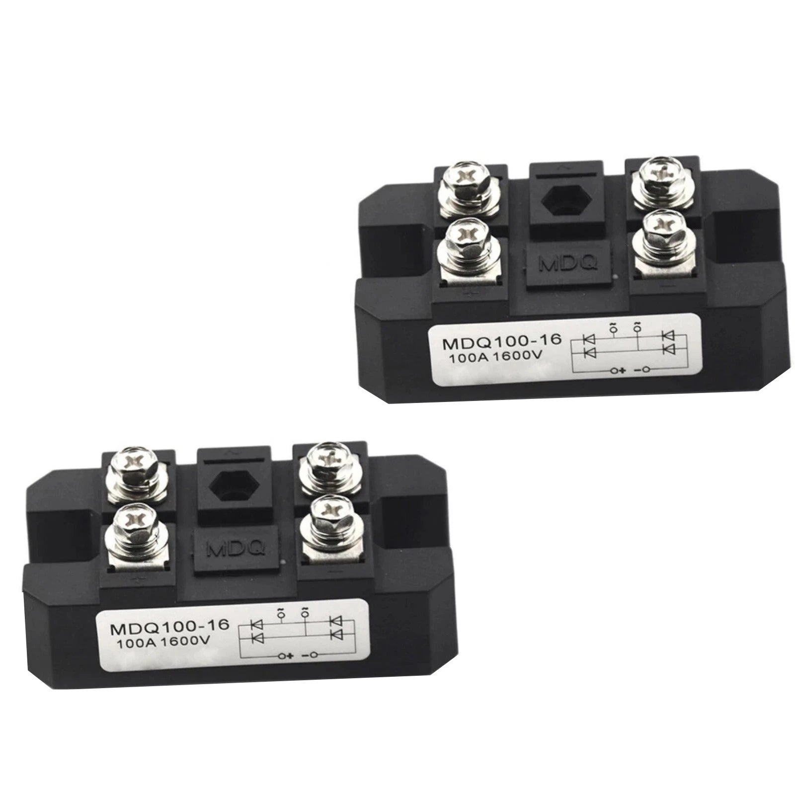 Mdq 100a 1600V Single Phase Bridge Rectifier Module 4 Terminals Power