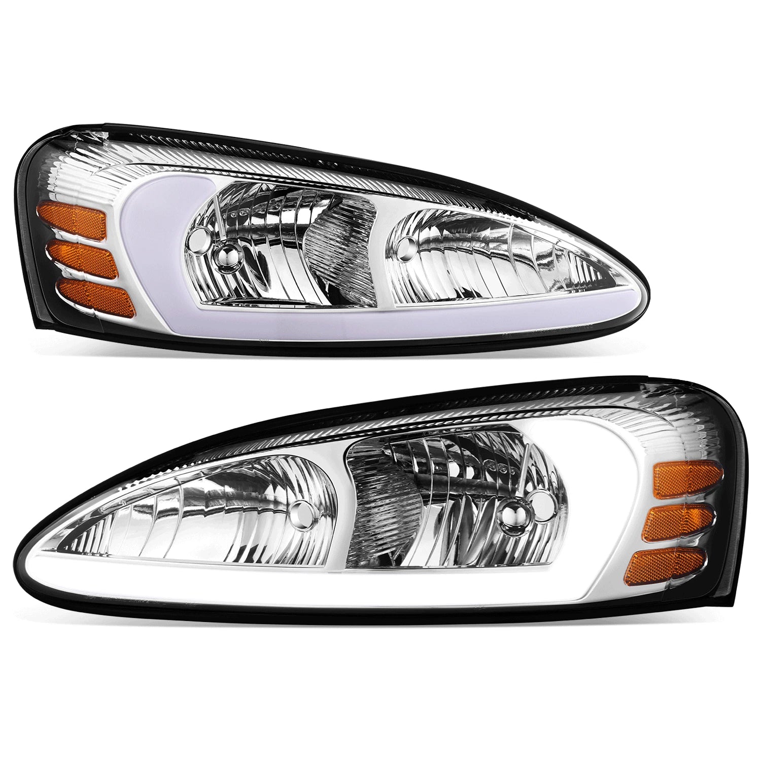 Fit 04-08 Pontiac Grand Prix Chrome Housing Amber | Built Supply Co