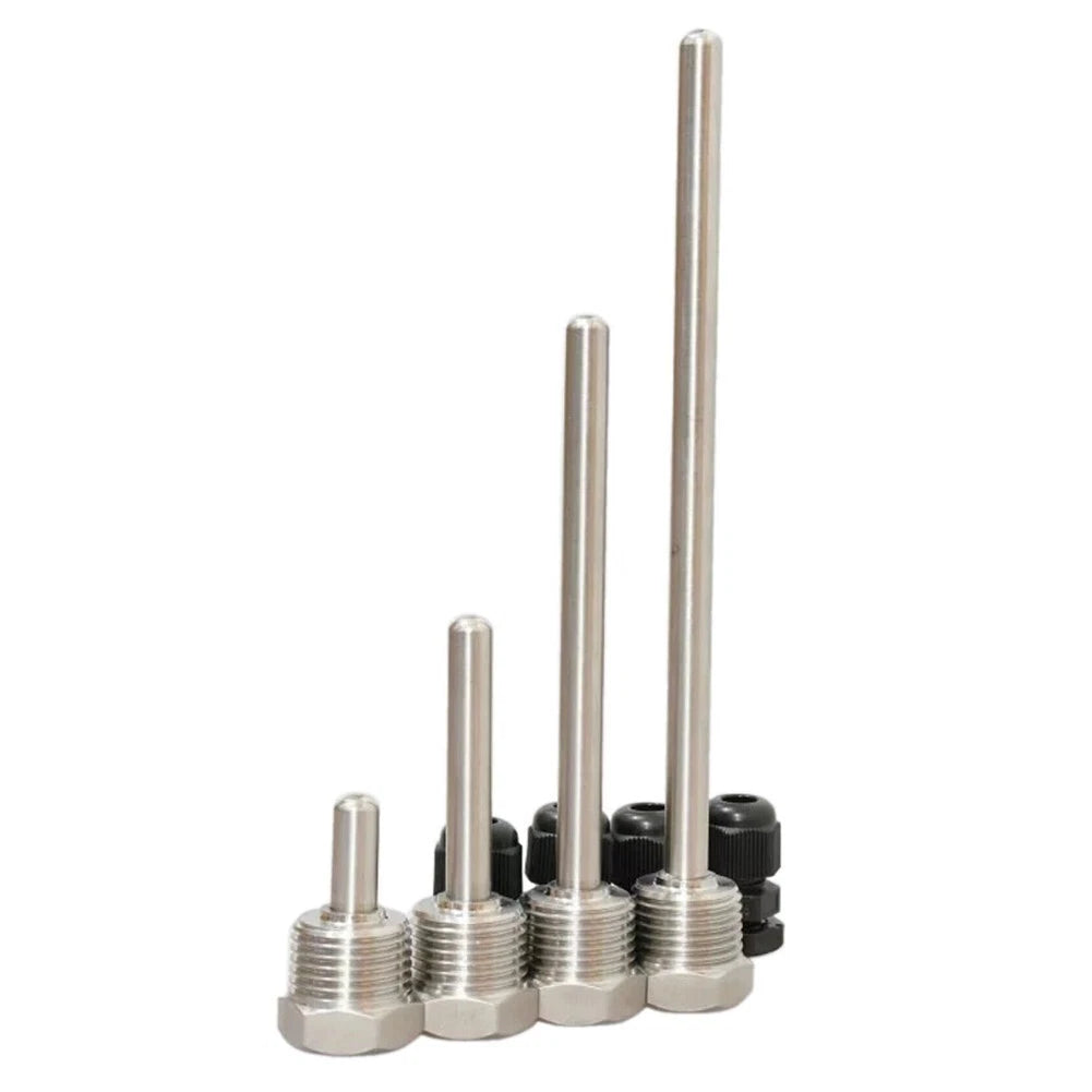For Temperature Sensor Part Tool Thermowell 304 Stainless Steel 1/2