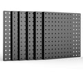 ValueMax Metal Pegboard Panels 6-Pack 12"x12" Heavy Duty Pegboard Wall Organizer
