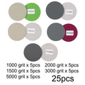 3inch Hook&loop Wet/dry 1000/1500 2000,5000 Grit Sand Paper Discs