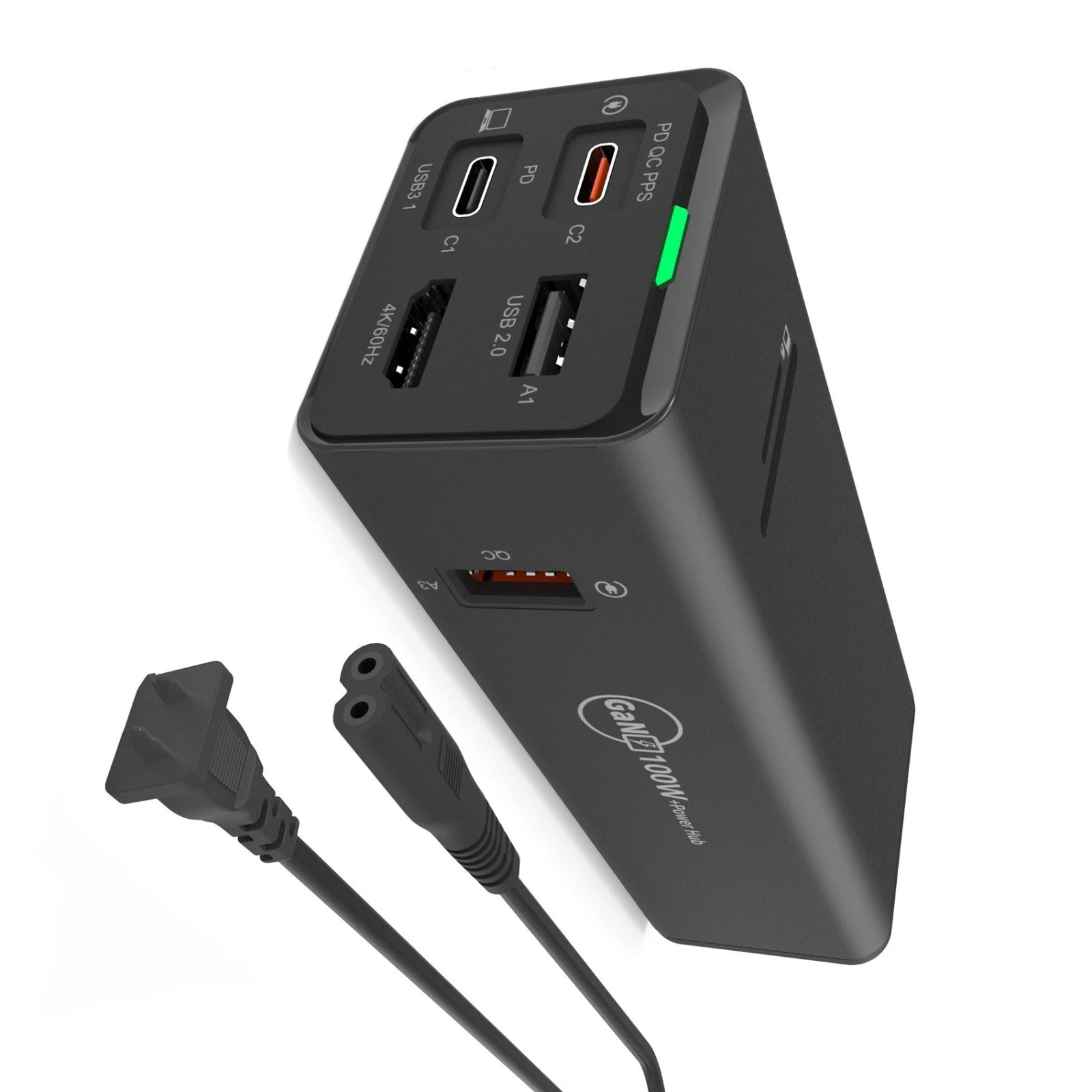 100W Quick Charging Hub Charger Station Type C Usb Desktop Ac Power