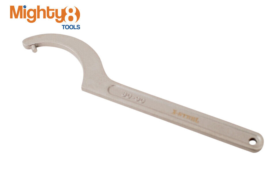 C Spanner Hook Wrench for Slotted & Roller Bearing Nut 34-115MM