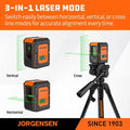 Jorgensen 100ft Laser Level W/tripod Dual Modules | Built Supply Co