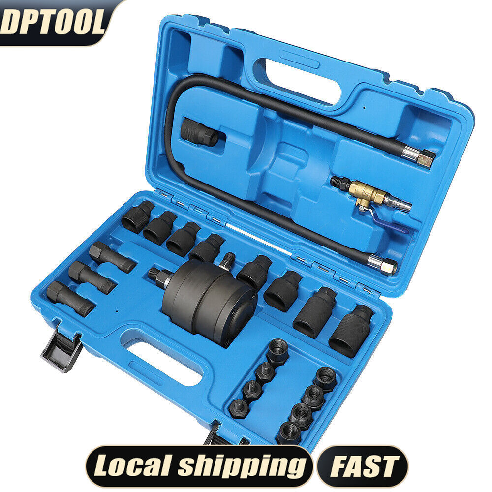 23pcs Pneumatic Labor Saving Diesel Injector Puller Extractor Removal