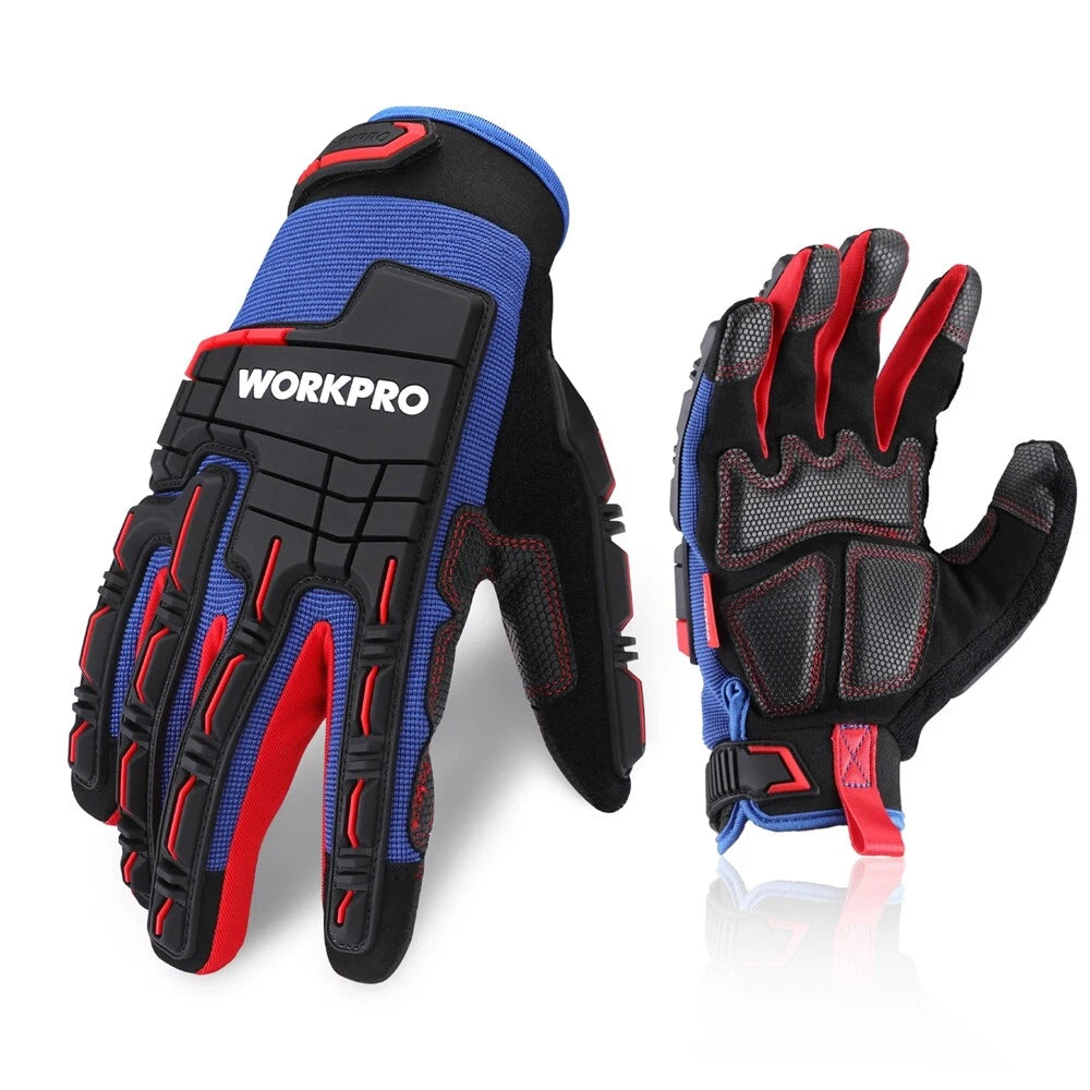 Workpro M/l/xl Heavy Duty Working Gloves Synthetic Leather Impact
