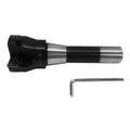 2'' X R8 Shank 90 Degree Indexable End Mill 3 Tpg322 Inserts Milling