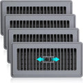 Floor Register 4X10-4 Pack Floor Vents Covers Heavy Duty Steel