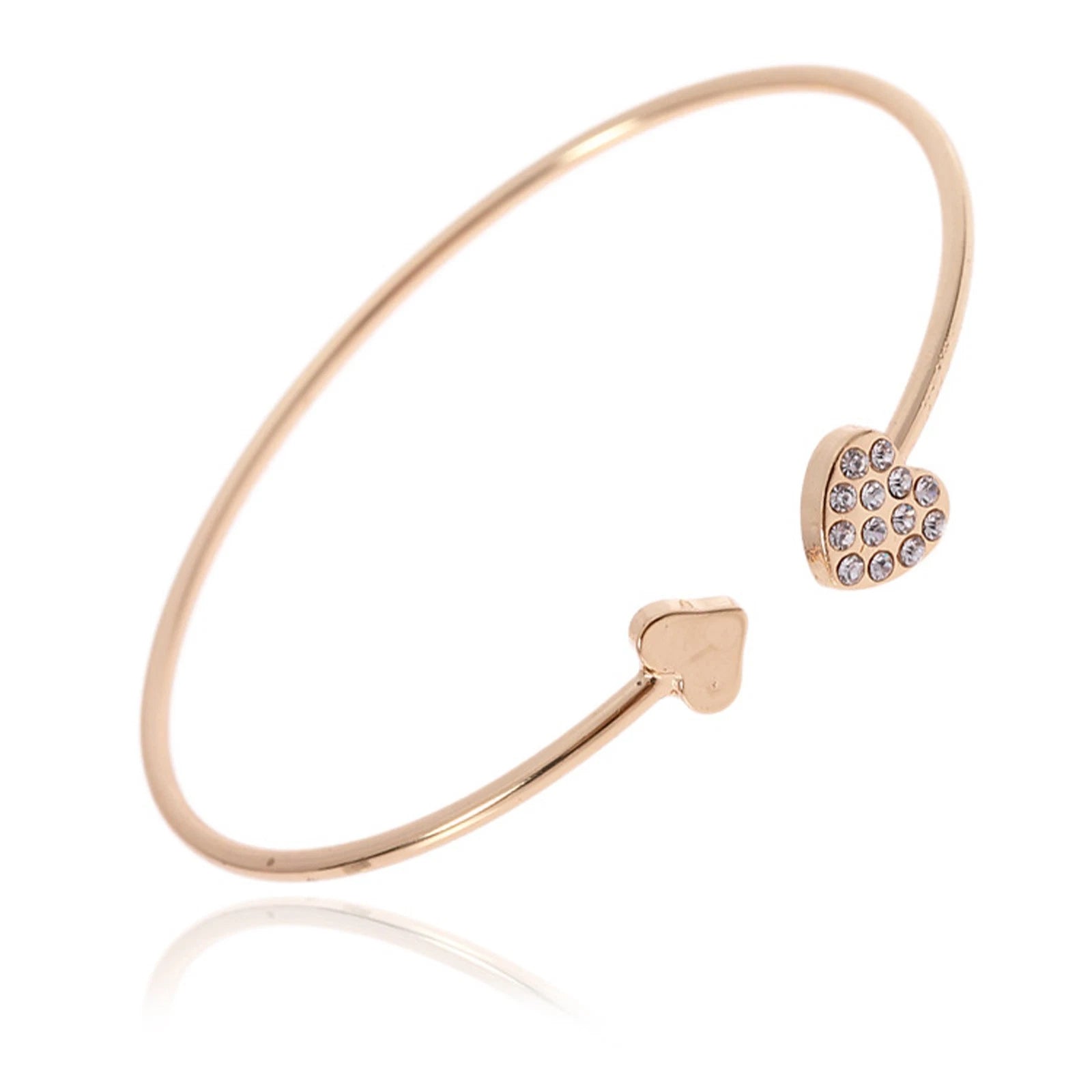 Bracelets Double Heart Women Crystal Bracelet Gift For Girlfriend