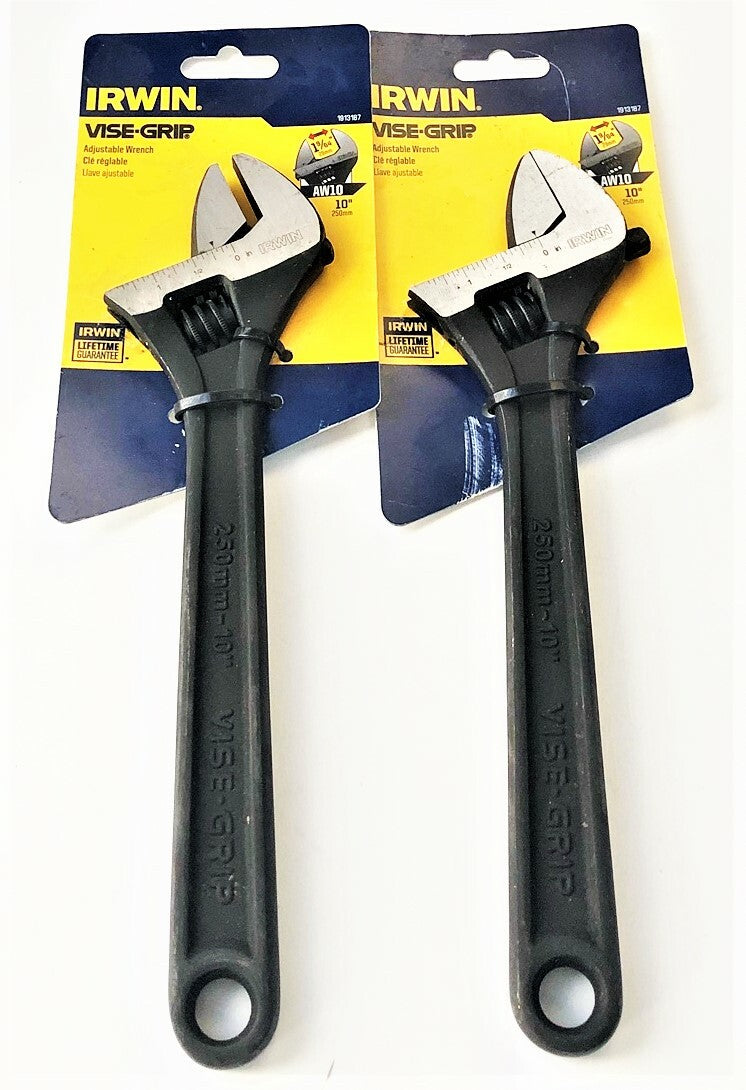 Irwin Vise Grip 10" Adjustable Wrenches Black Oxide by Irwin