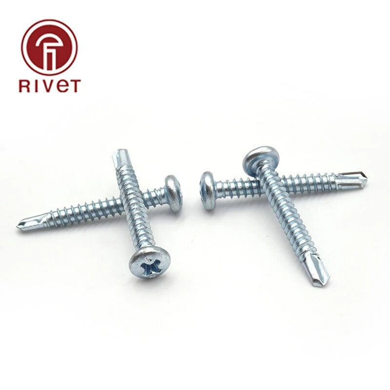 M4.2 Cross Round Head Tail Self Tapping Phillips Self Drilling Screws