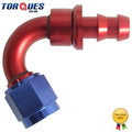 AN -10 (10AN JIC AN10) 120 Degree Push-On Socketless Fuel/Oil Hose