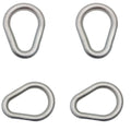 Stainless Steel 1" Drop Forged Wire Rope Pear Link 3750lb Breaking