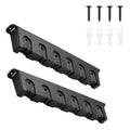 1 Pair Horizontal Fishing Rod Holder Wall Mounted Rack For 6 Rods