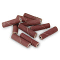 1/2" x 1-1/2" x 1/8" Aluminum Oxide Abrasive Cartridge Roll, Straight - 10 Pack