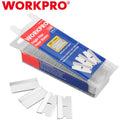 WORKPRO 100PC Edge Razor Blades Single Scraper Razor Blades 