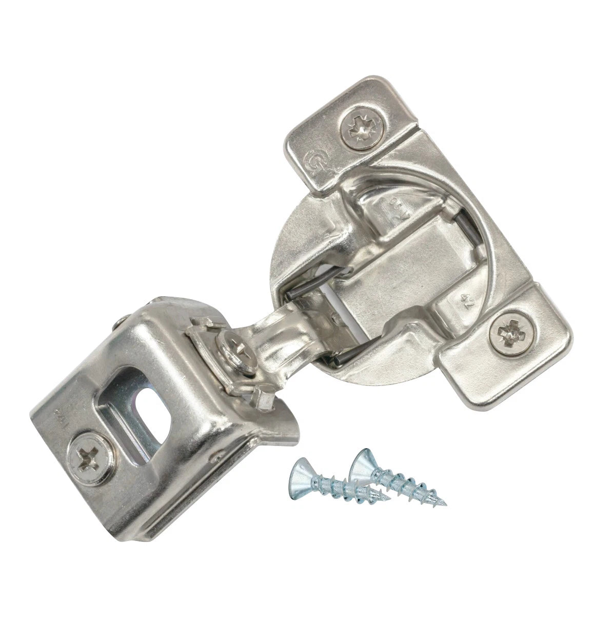 Grass 108 Deg 1-1/4" Overlay Self Close Press In Compact Cabinet