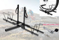 Double Bike Bicycle Hitch Mount Adjustable Platform Bikes Rack