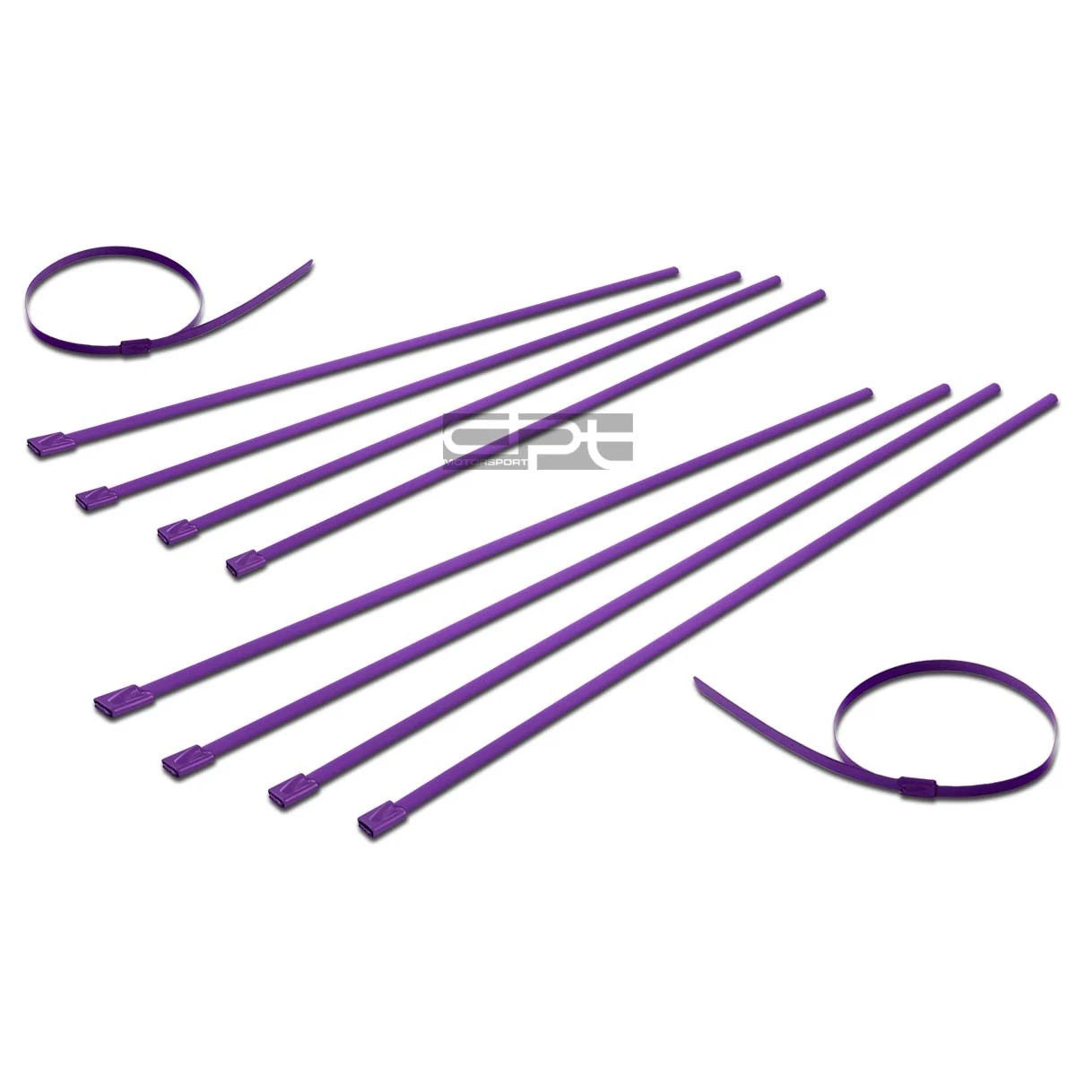 X10 12"5mm Stainless Purple Self-locking Zip Tie Cable Wire