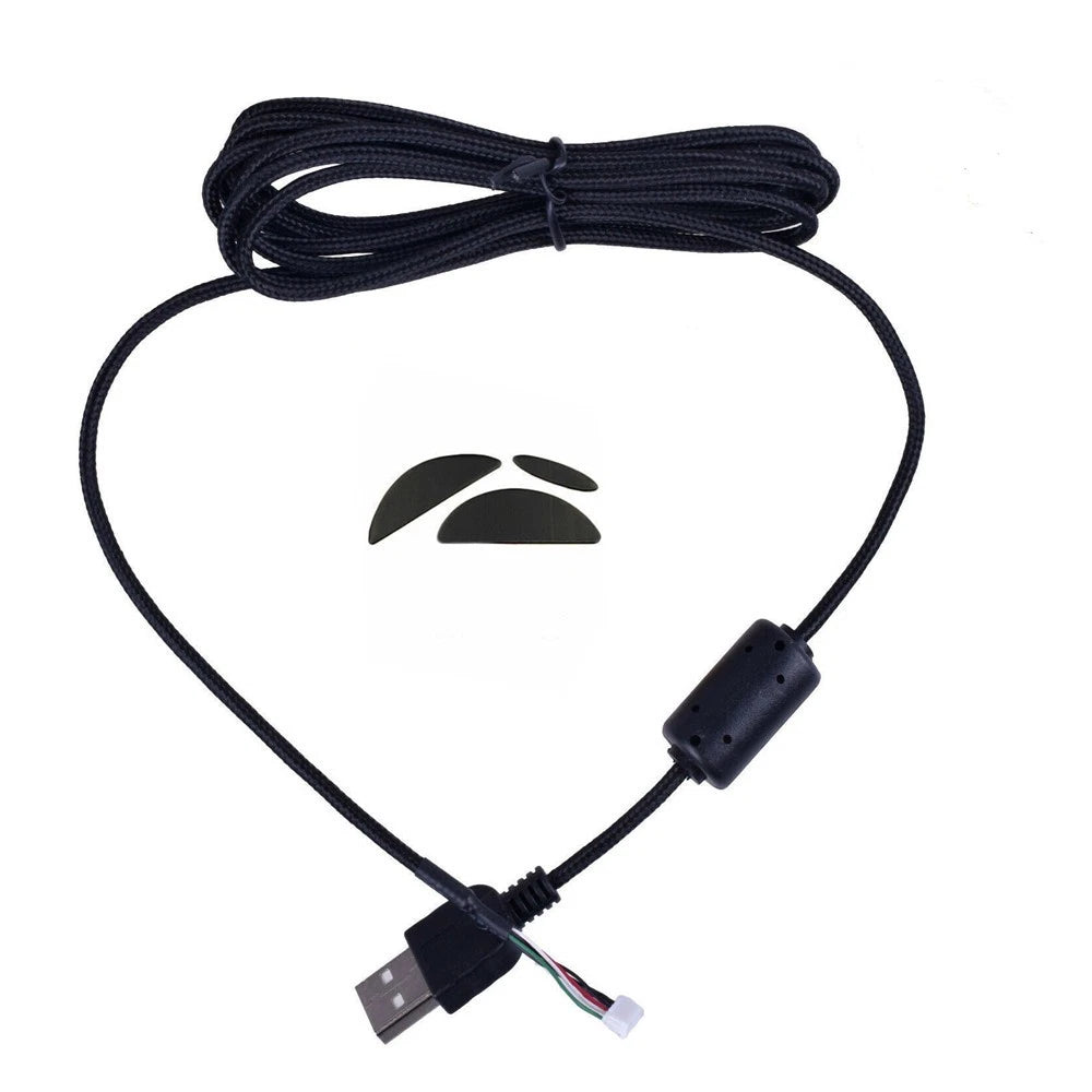 Mice Mouse Stickers Feet Skates Pads Cable Line Wire Set For Logitech