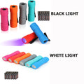 EverBrite Black/White Light 9-LED Mini Flashlight 6-Packs Compact