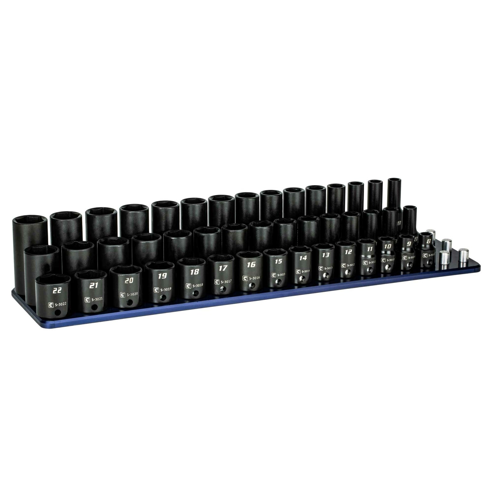 Capri Tools 3/8 in. Dr Shallow/Semi-Deep/Deep Impact Socket Set, Metric, 45-PcOpens in a new window 