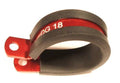 Red Anodised Rubber Lined Fuel Filter P Clip / Clamp