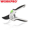 Workpro Bypass Pruning Shears 8" Heavy Duty Pruners Stainless Steel &