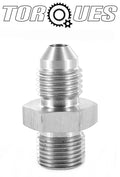 AN-4 ( 4AN AN04 ) M12x1.0 Metric Inverted Concave Stainless Steel Adapter