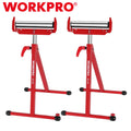 Workpro 2-pack Folding Roller Stand Height Adjustable Heavy Duty