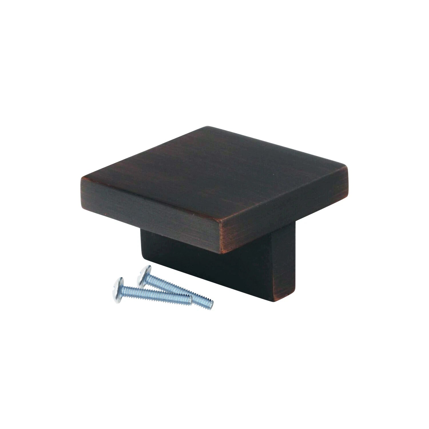 Modern T Square Brushed Oil Rubbed Bronze Cabinet Knob, 1-21/32"