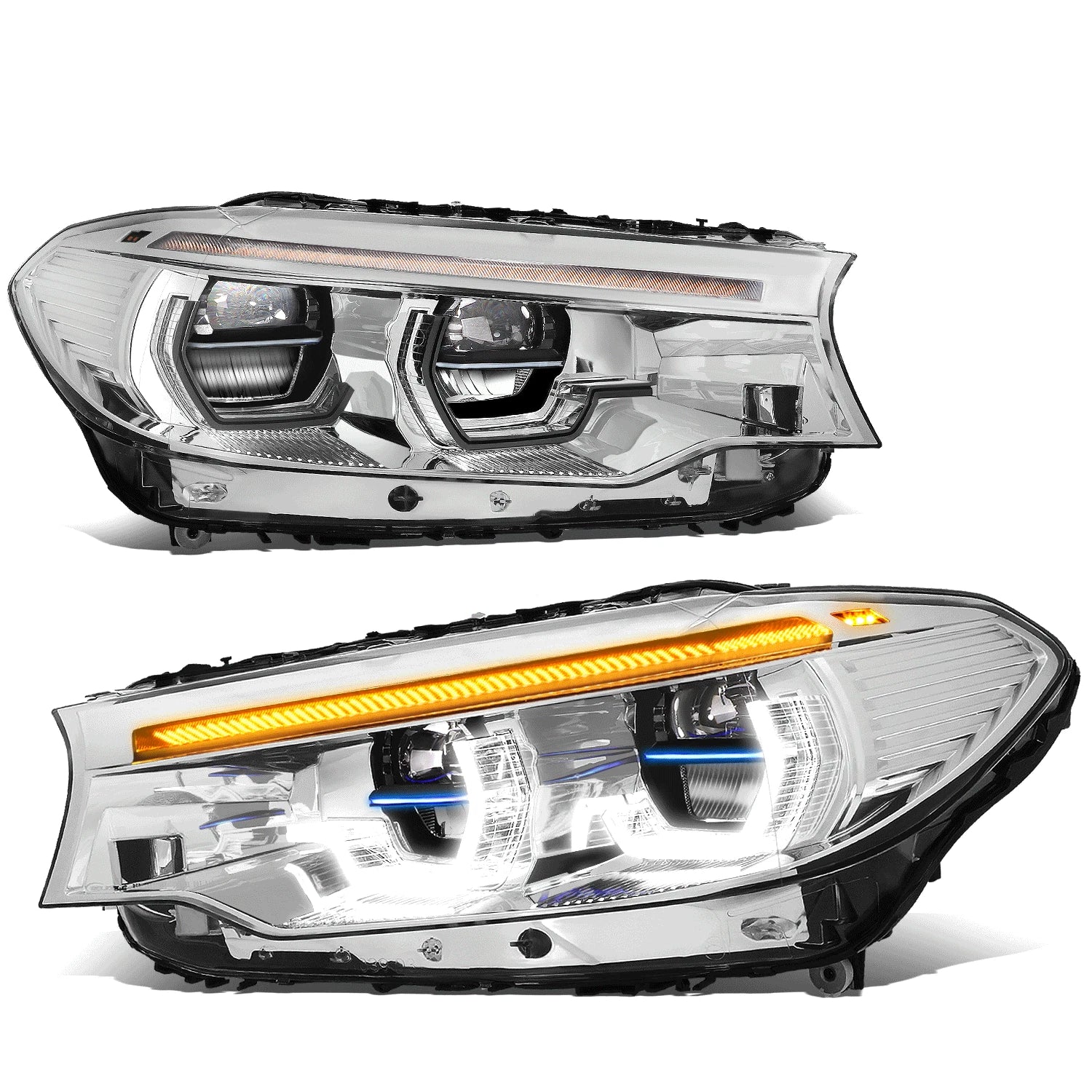 Fit 17-20 Bmw 530i 540i G30 Boot Up U-halo Led Drl | Built Supply Co