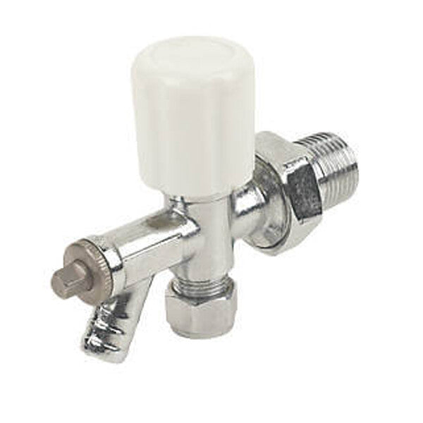 10mm Angled Radiator Valve Lockshield
