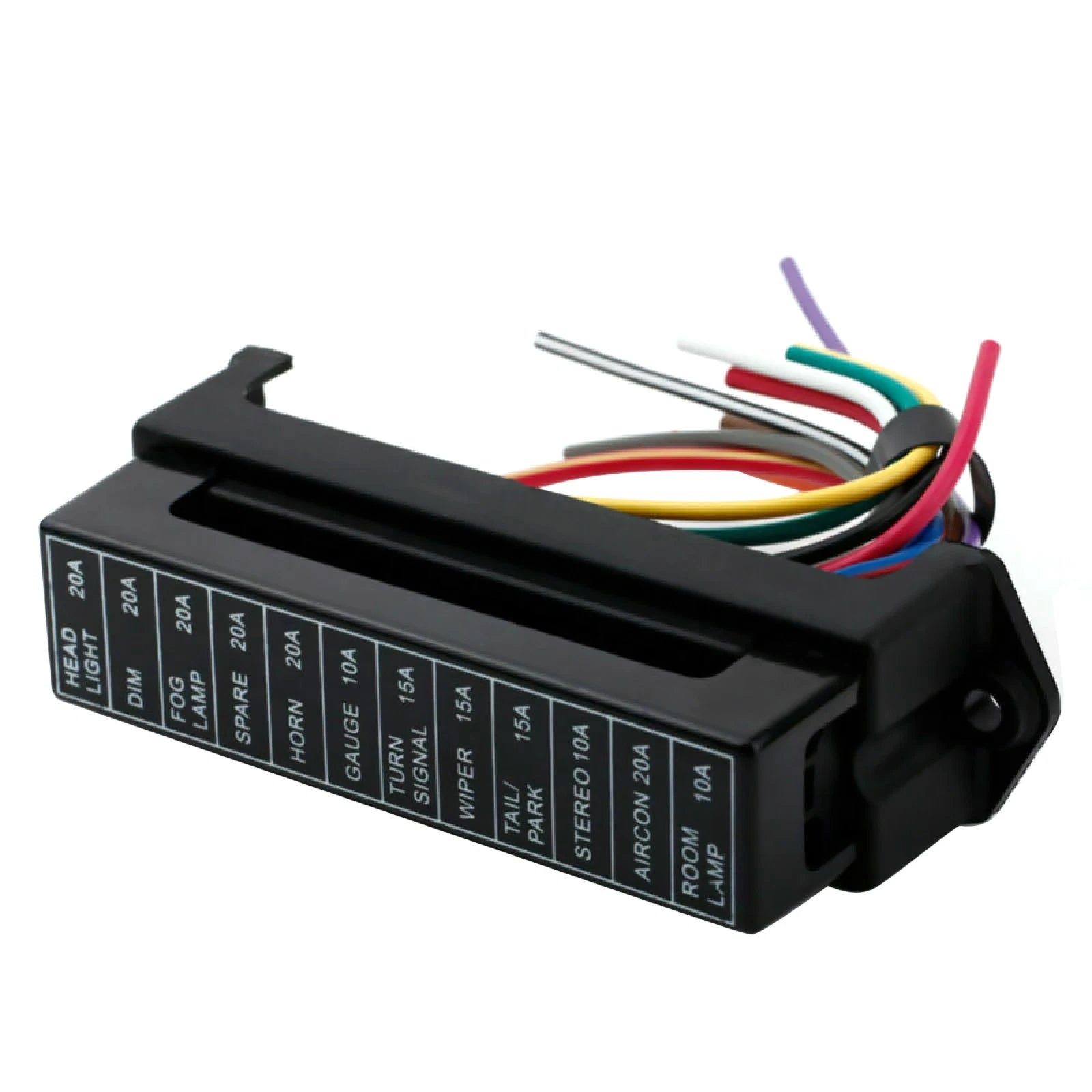 12 Way Auto Car Blade Fuse Box Block Holder Atc Ato 2-input 12-output