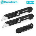 Duratech Folding Pocket Utility Knife Set 2-pack Stone Washed Quick