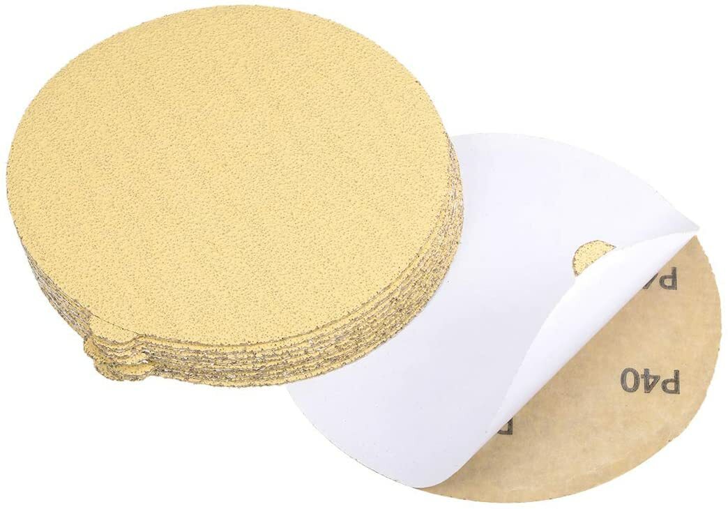 6 Inch 50PCS Sanding Discs Hook&Loop 60 Grit by Unbranded