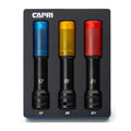 Capri Tools 1/2 In. Drive Extended Wheel Lug Nut Socket Set, 17, 19,