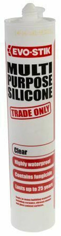 Evo-Stik 483422 Transparent Silicone Sealant Paste 310ml