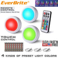 Everbrite Led Puck Light Tap Light Push Light Wireless Touch Light