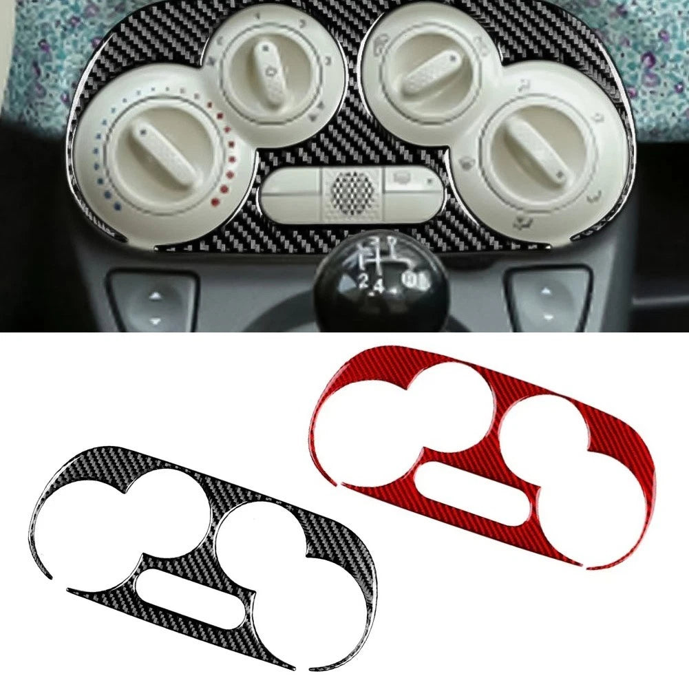 Carbon Fiber Ac Control Frame For Fiat 500 2008 2024 Fits For Abarth