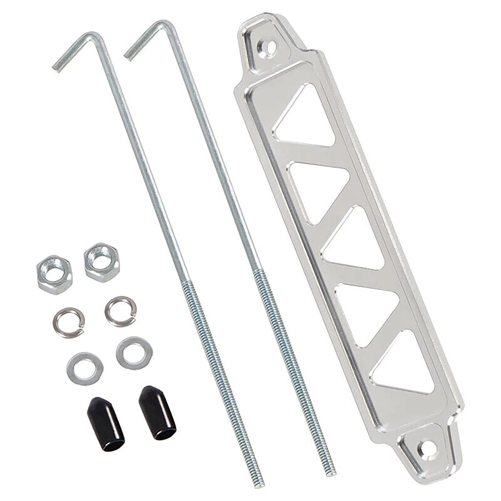 New Aluminum Alloy Battery Hold Down Bracket Holder Kit Auto