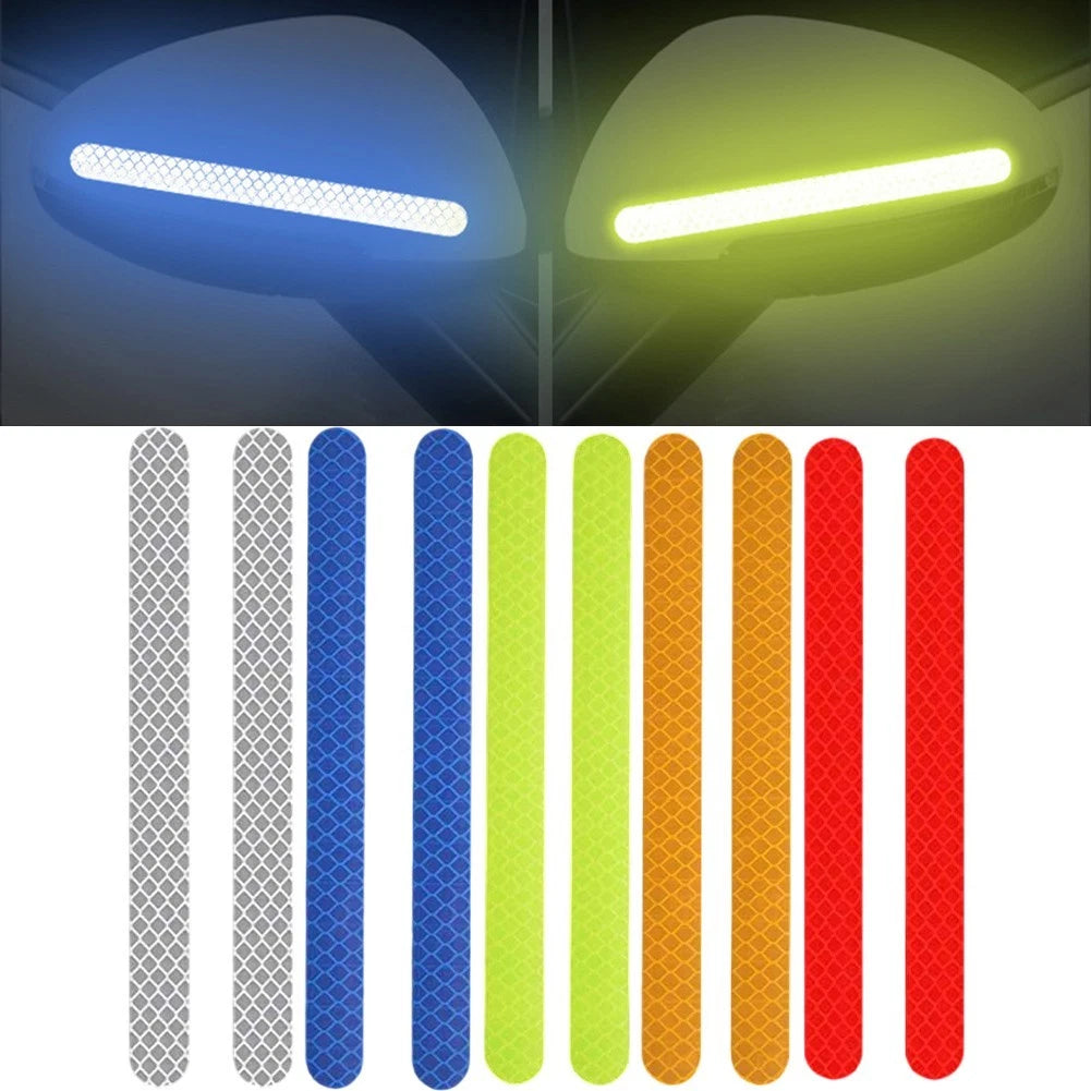 Reflective Car Rearview Mirror Stickers Multicolor Pvc Material Set