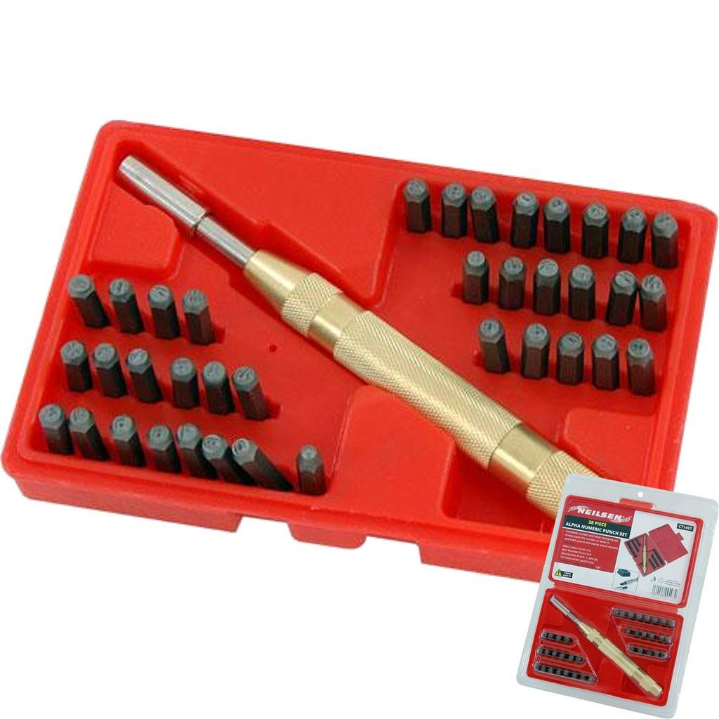 Neilsen Number Alphabet Letter Symbol Automatic Punch Set - 38pc by Neilsen