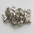 1/2"-3/4" Adjustable 13-20mm Clip Metal Drive Hose Clamps Fuel Line