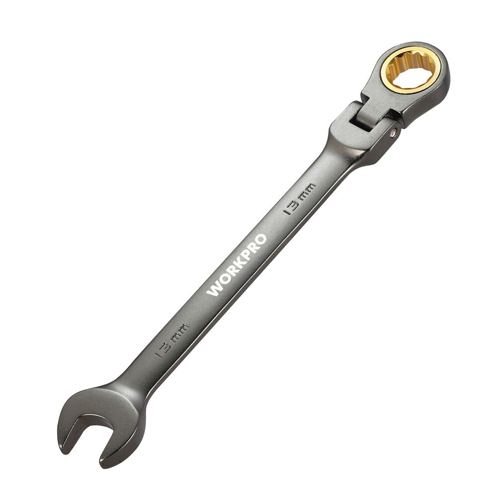 Workpro 13MM Flex-Head Ratcheting Combination Wrench Metric 72-Teeth